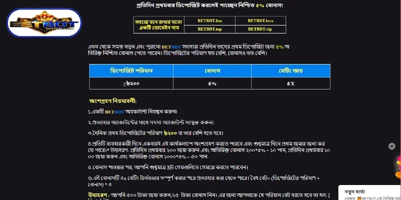 Welcome New Member Bonus গ্রহণের প্রয়োজনীয় শর্তসমূহ